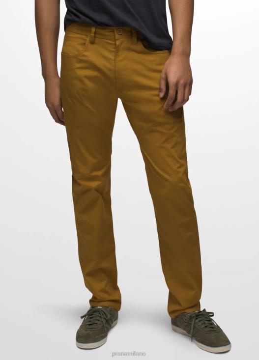 uomini pantaloni slim con doppia visiera prAna bronzo antico fondi T6DPZ983