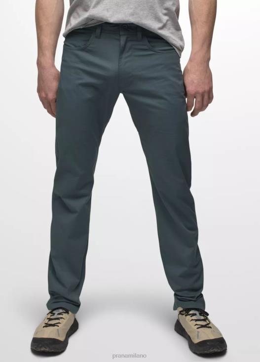 uomini pantaloni slim con doppia visiera prAna grigio blu fondi T6DPZ984
