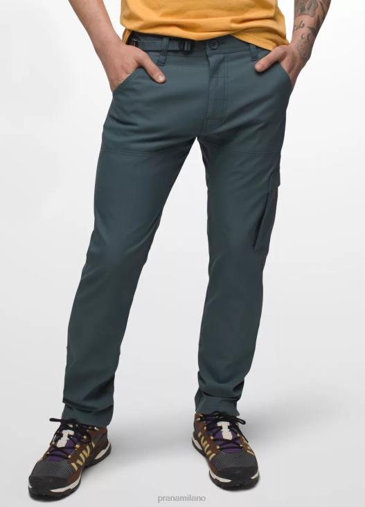 uomini pantaloni slim elasticizzati Zion ii prAna grigio blu fondi T6DPZ913