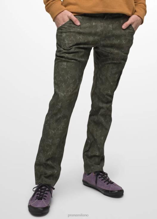 uomini pantaloni slim elasticizzati Zion ii prAna mimetico sempreverde fondi T6DPZ909