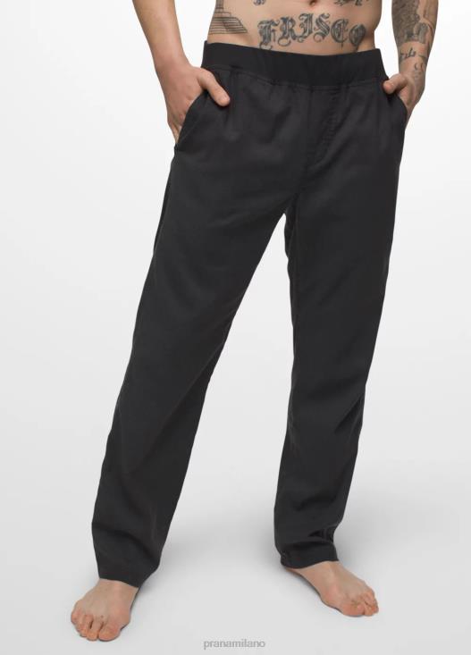 uomini vaha pantaloni dritti prAna nero scuro fondi T6DPZ994